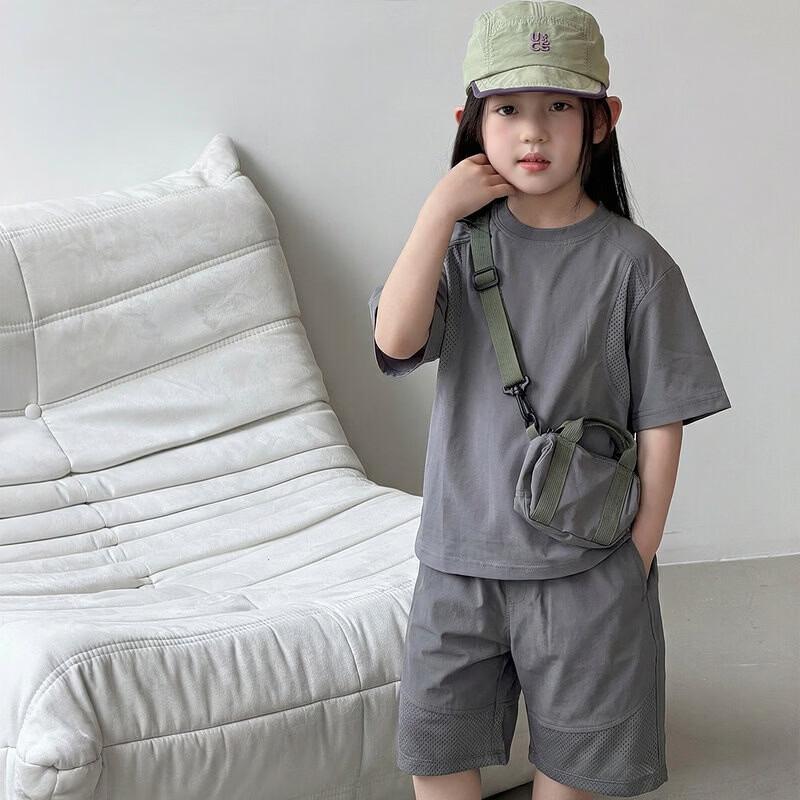 Kids  Quick-Dry Short Sleeve & Shorts Set 160
