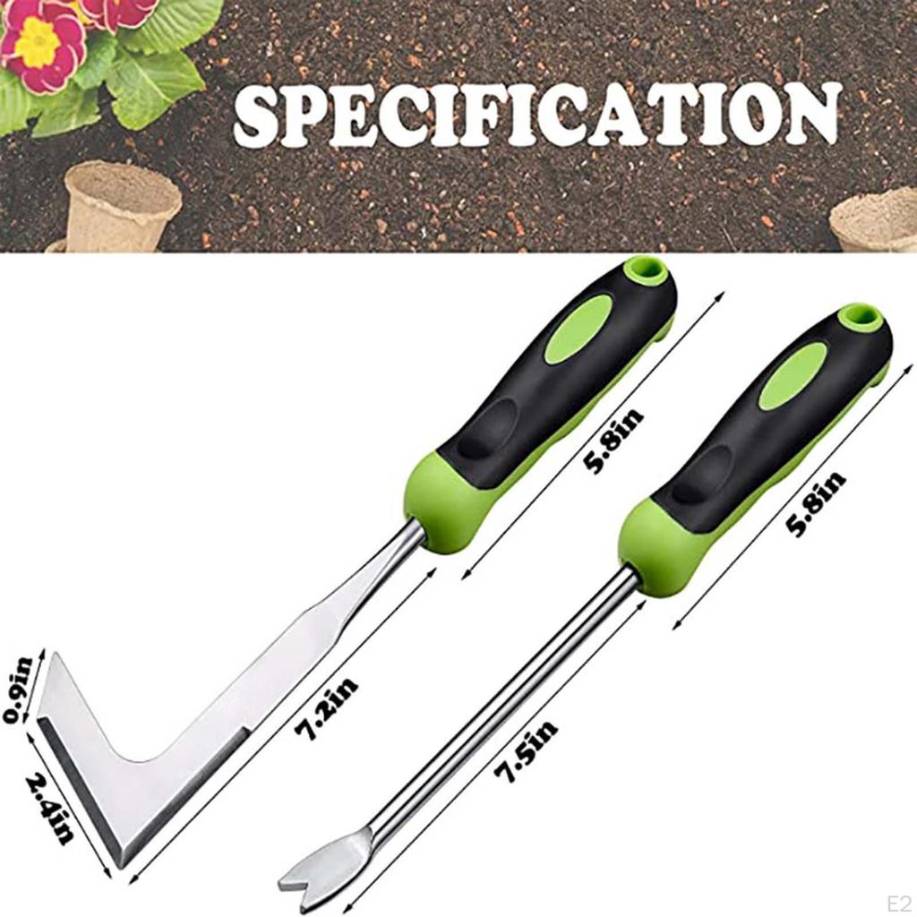 2 Pieces Hand Weeder Tools Gardening for Courtyard Patio Terrace