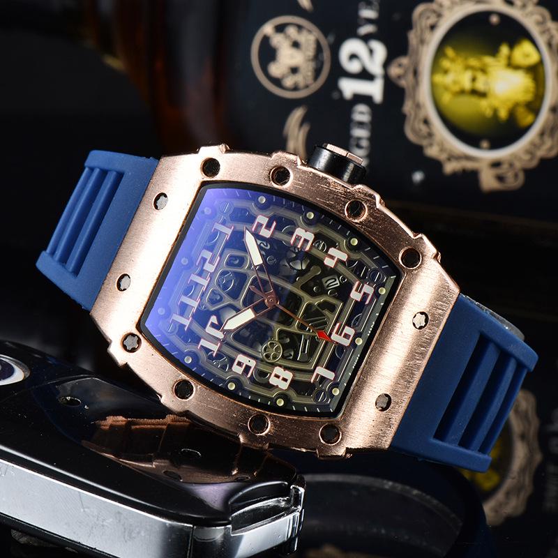 Barrel-Shaped Unisex Quartz Watch with Hollow Non-Mechanical Pointer and Single Calendar