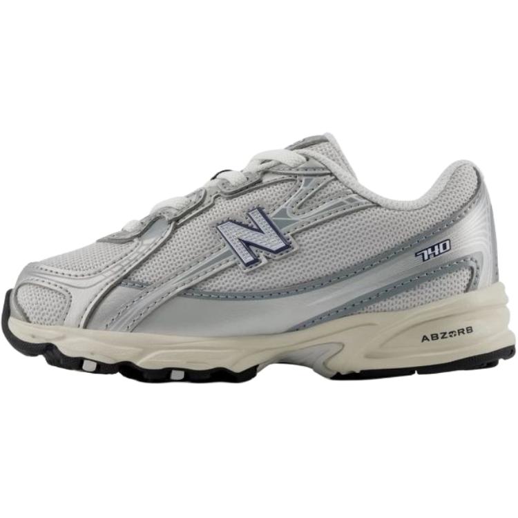 New Balance 740 Bungee Lace Toddler  White/Pink  IZ740WP 27.5