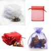 Elegant And Sheer 10pcs Drawable Organza Bags For Wedding Party Favors And Gifts