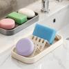 Space Saving W-Shaped Soap Rack Waterproof Soap Drain Box Creative Bathroom Soap Dish  Restaurant