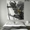 Elden Ring Dawn Wall Hanging Printed Fabric Blanket Decorative Tapestries for Bedroom Living Room Home Decor