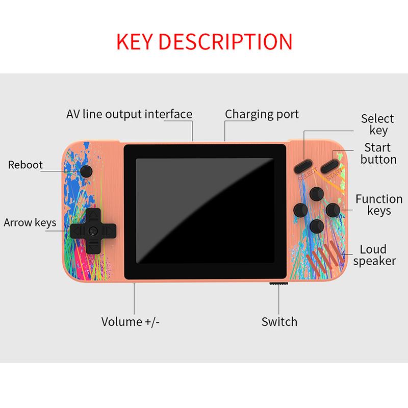 G3 Handheld Game Console Horizontal Screen Retro Nostalgic Arcade Single Double 800 In One 3.5 Inch Large Screen Game Console