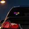 Solar Bat Shape LED Car Window Light Decorative Interior Atmosphere Lamp for Car Door Dashboard Triangle Window Unique Vehicle Accessory