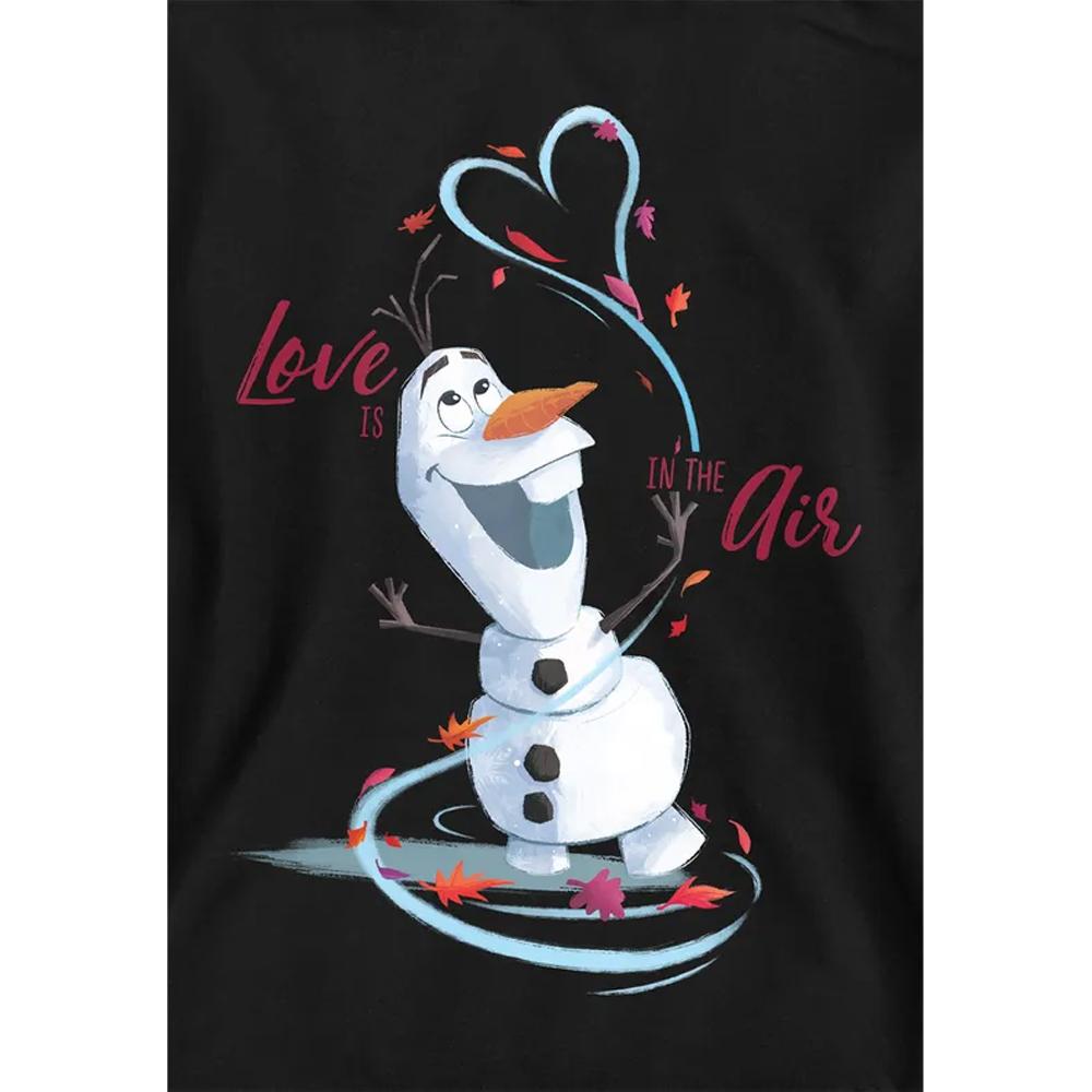 Frozen Childrens/Kids Love Is In The Air Olaf Valentine`s Day Pullover Hoodie