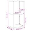 Firewood Rack White 40 x 30 x 80 cm Cold Rolled Steel