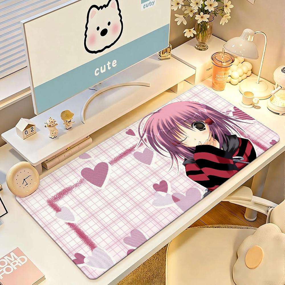 Anime Shugo Chara Mouse Pad Large Nonslip Waterproof Mat Stitched Edge Keyboard Pad For Gaming Daily Office