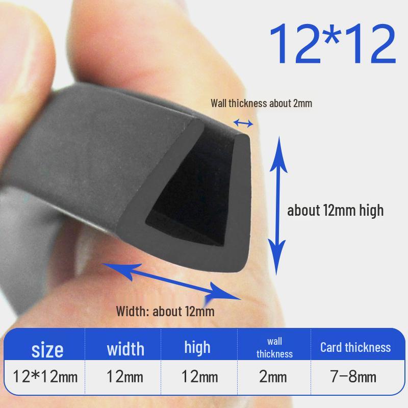 Gumové lištování ve tvaru U: Protiřezná, vodotěsná těsnicí lišta pro ochranu plechu a skla