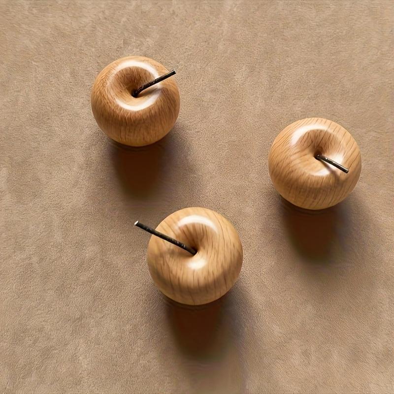 Natürlicher Holz-Apfel-Aroma-Diffusor (1/3 Stück), Handgefertigte Ahornholz-Dekoration für Zuhause & Hotel, Perfektes Weihnachts- & Halloween-Geschenk