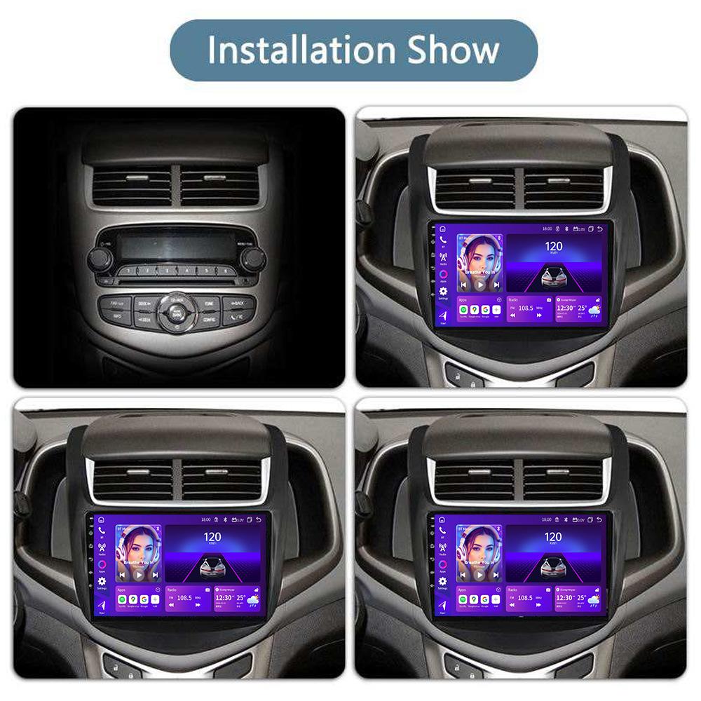 For CHEVROLET AVEO 2014+ Navigation GPS Android 15 Car Radio  Multimedia Player Stereo wifi+4G Carplay Auto Video