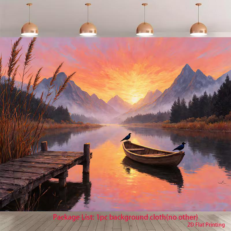 2D Large Pink Angel Wings Tapestry Backdrop Studio Background 47.2x31.5inch/120*80cm