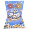 Fireworks Effect 3D Popup Greeting Card Musical and Light Luxurious Foil Stamping Cards  Child