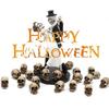 Resin Skull Lovers Halloween Desktop Decoration