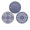 Classical Insulation Hollow Silicone Placemat Clay Pot Heat-Resistant Vegetable Bowl Plate Mat, Dining Table Anti Scalding Mats