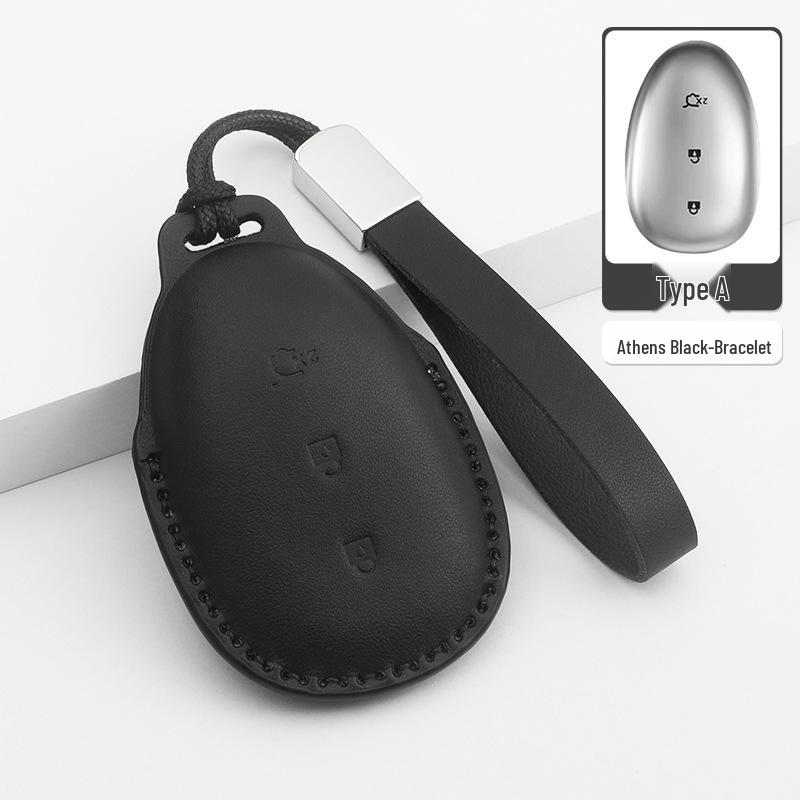 Changan Qiyuan A07 Key Case, High Appearance Model, Men's Black Protective Shell (2023).