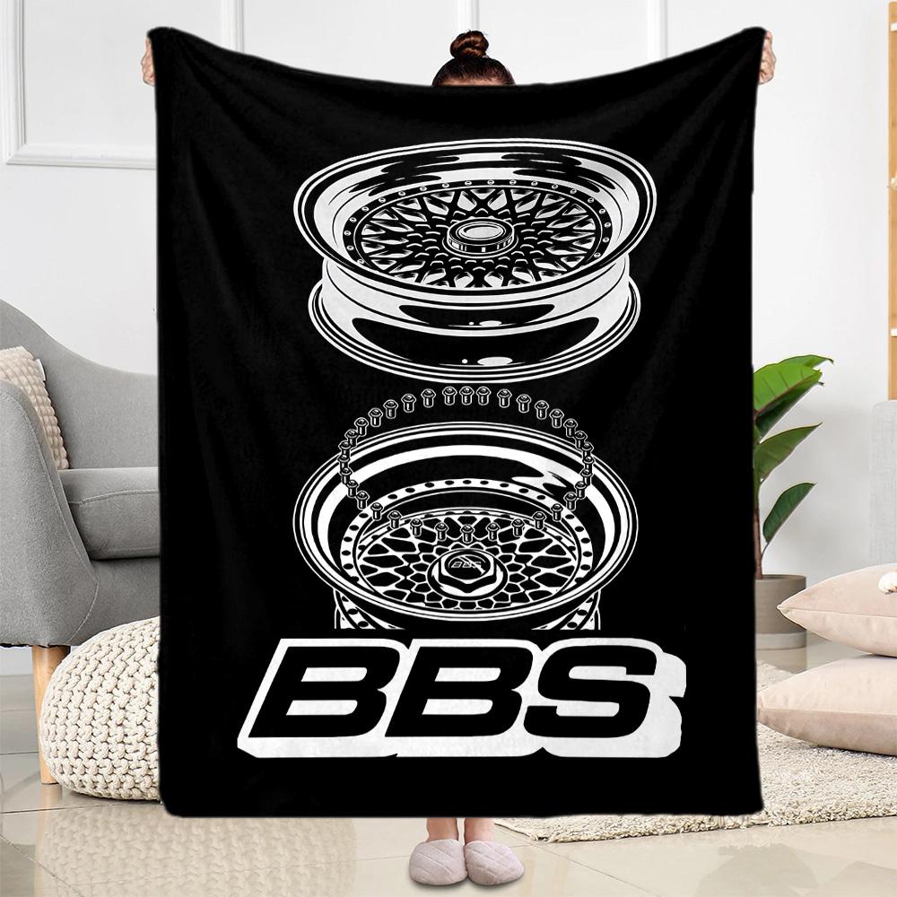 Wheels Bbs Blanket Warmthful Decor Suitable for Seaside Picnics Chair for All Seasons Playful Design Ideal Gift For Birthday Valentine'S Day