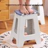 Portable Thickened Plastic Folding Stool for Home, Dining, and Outdoor Use