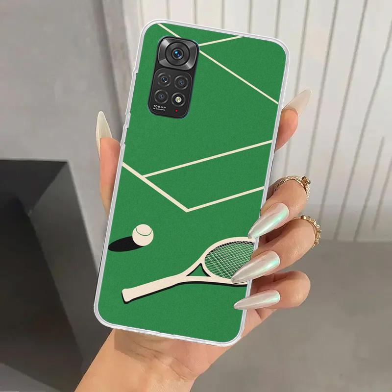 Tennis Sport Phone Case for Xiaomi Redmi Note 15 14 14S 13 12S 12 Pro 11S 11 Plus 11T 11E 10S Soft Funda Print Shell Redmi Note
