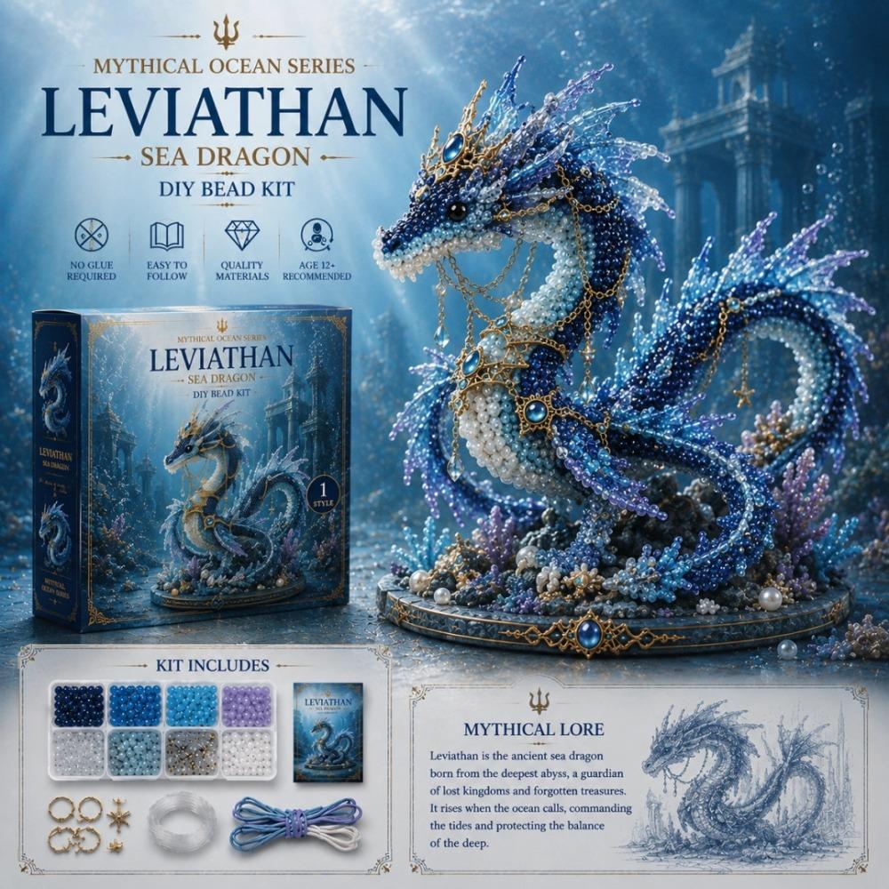 Kleurrijke Mythische Oceaan DIY Kralenpakket Kleine Kralenkunst Ambachtelijke Set Binnenactiviteiten