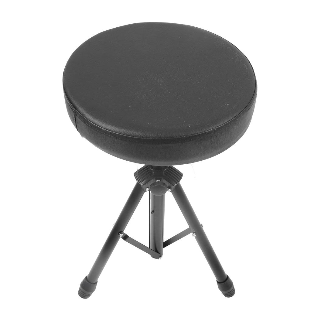 Drum Throne Padded Seat Collapsible Rotatable Drumming Stool Drum Set Accessories