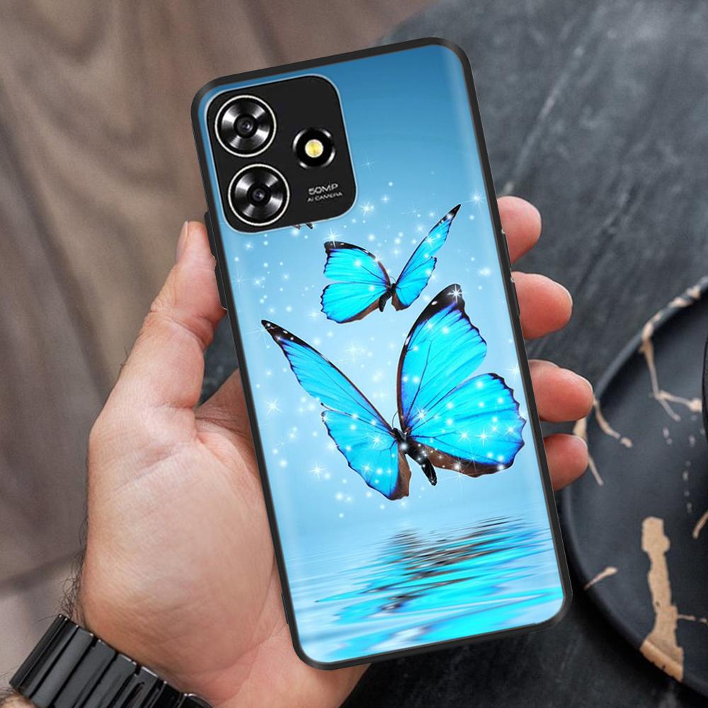 For ZTE Blade A73 Case Soft Black Silicone Bumper Phone Cover Funda For ZTE Blade A73 5G Cases For ZTE Blade A73 4G Fundas Coque