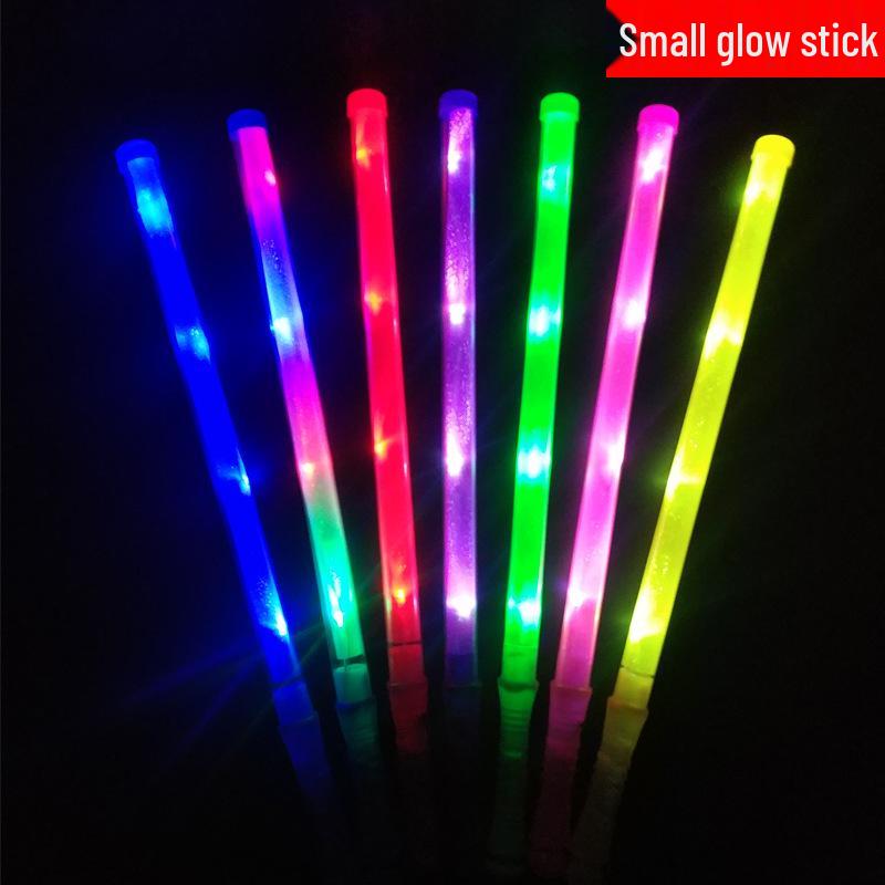 LED Colorful Flashing Glow Sticks - Silver Light-Up Concert Support Props