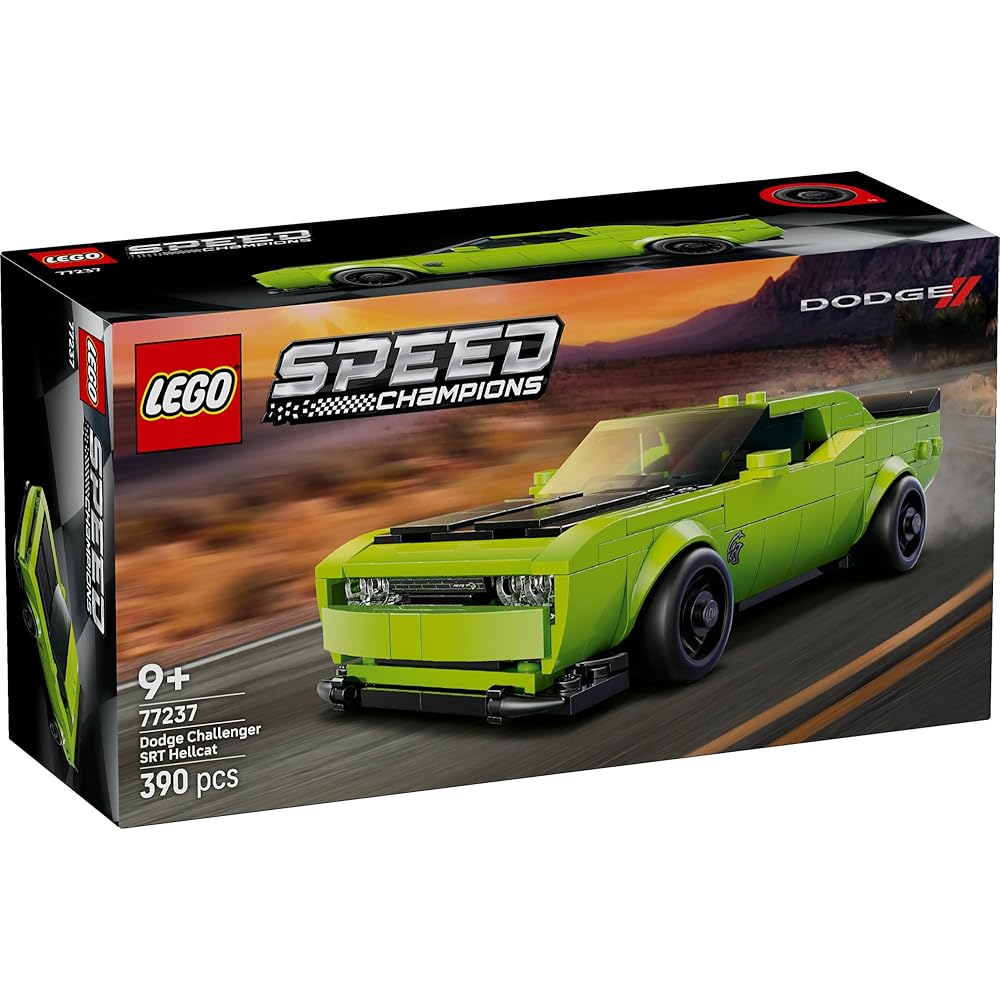 LEGO Speed Champions Dodge Challenger SRT Hellcat Toy Car Set 9-11 Years Old Kids Building Blocks