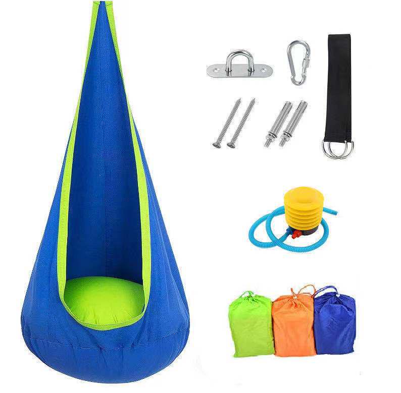 LED-Lit Portable Hanging Chair for Kids – Indoor/Outdoor Creative Nylon Swing