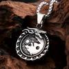 Viking Mythology Yggdrasil Dragon Serpent Pendant Necklace Amulet Jewelry