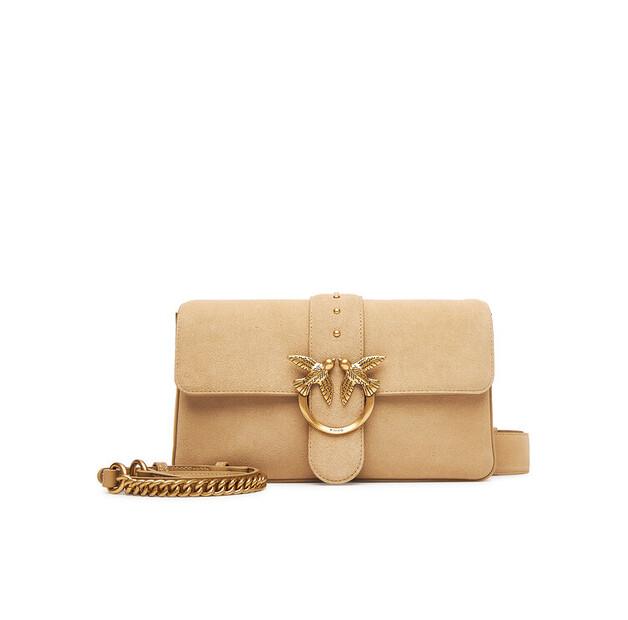 Сумка PINKO Love One Classic Slouchy Fl PE 25 PLTT 104524 A2CC бежевый