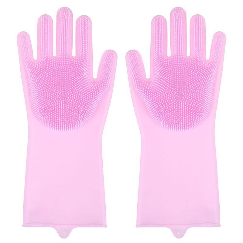 Dishwashing Silicone Gloves Kitchen Brush Gloves Magic Gloves Magic Cleaning gloves
