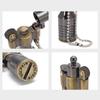 Retro Torch Lighter Grinding Wheel Oil Lighter Key Chain Metal Cigarette Lighter