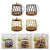 Fashionable Coffee Accessory Storage Basket With Protective Lid Portable for Maintaining Cleanliness and Order