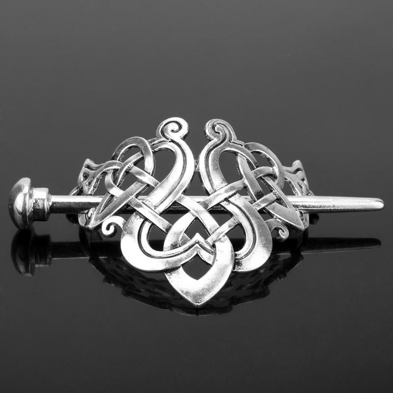 European & American Retro Celtic Knot Hairpin - Metal Crown Updo Clip