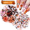 Nail Art Christmas Bells Snowflake Elk Snowman Nail Art Ornaments Halloween Kid Funny Ghost Pumpkin Nail Accessories
