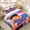Custom Name Bedding Set 3 PiecesHarry Styles Print Duvet Cover + 2 Pillowcases Soft Bed Decor