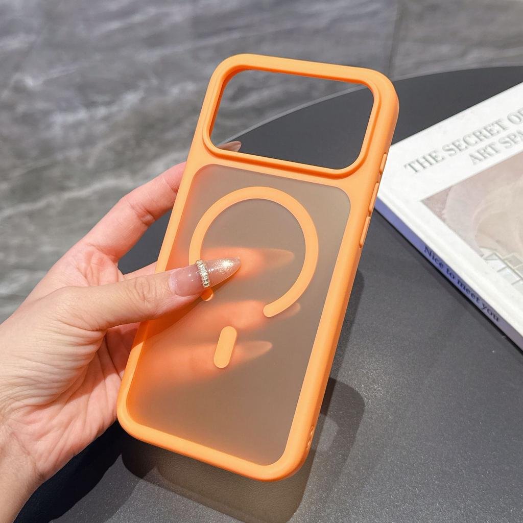 Matte Case For Magsafe iPhone 17 Pro Max Air 16 Plus 15 14 13 12 Mag Safe 17Pro Shockproof Translucent Military Protection Phone Cover Accessories