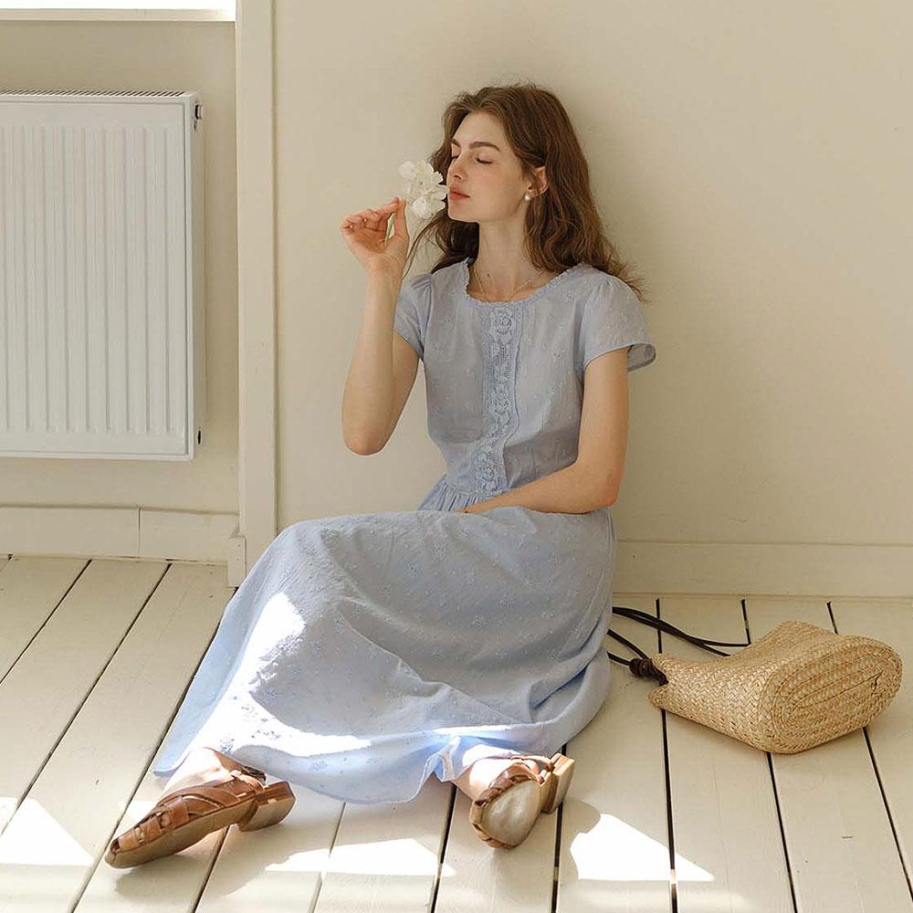 Simpeulleteulo Sr_Lace A-Line Long Dress