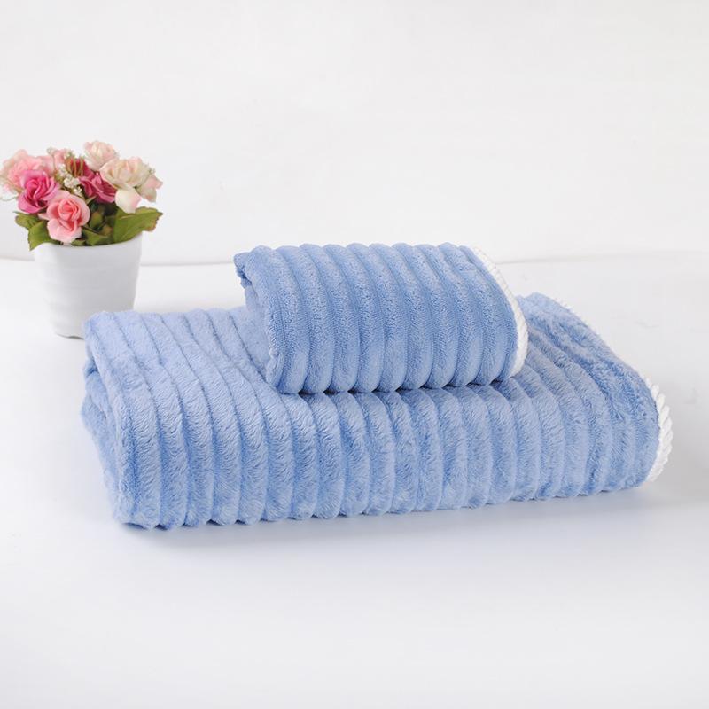 Quick-drying Coral Velvet  Face Wash Towel Household Thickened Coral Velvet Shower , Daily Use Super Absorbent