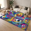 Decorative Artwork Theme Soft Crystal Velvet Rug Custom Name & Text Print Non Slip Floor Rug for Bedroom Living Room
