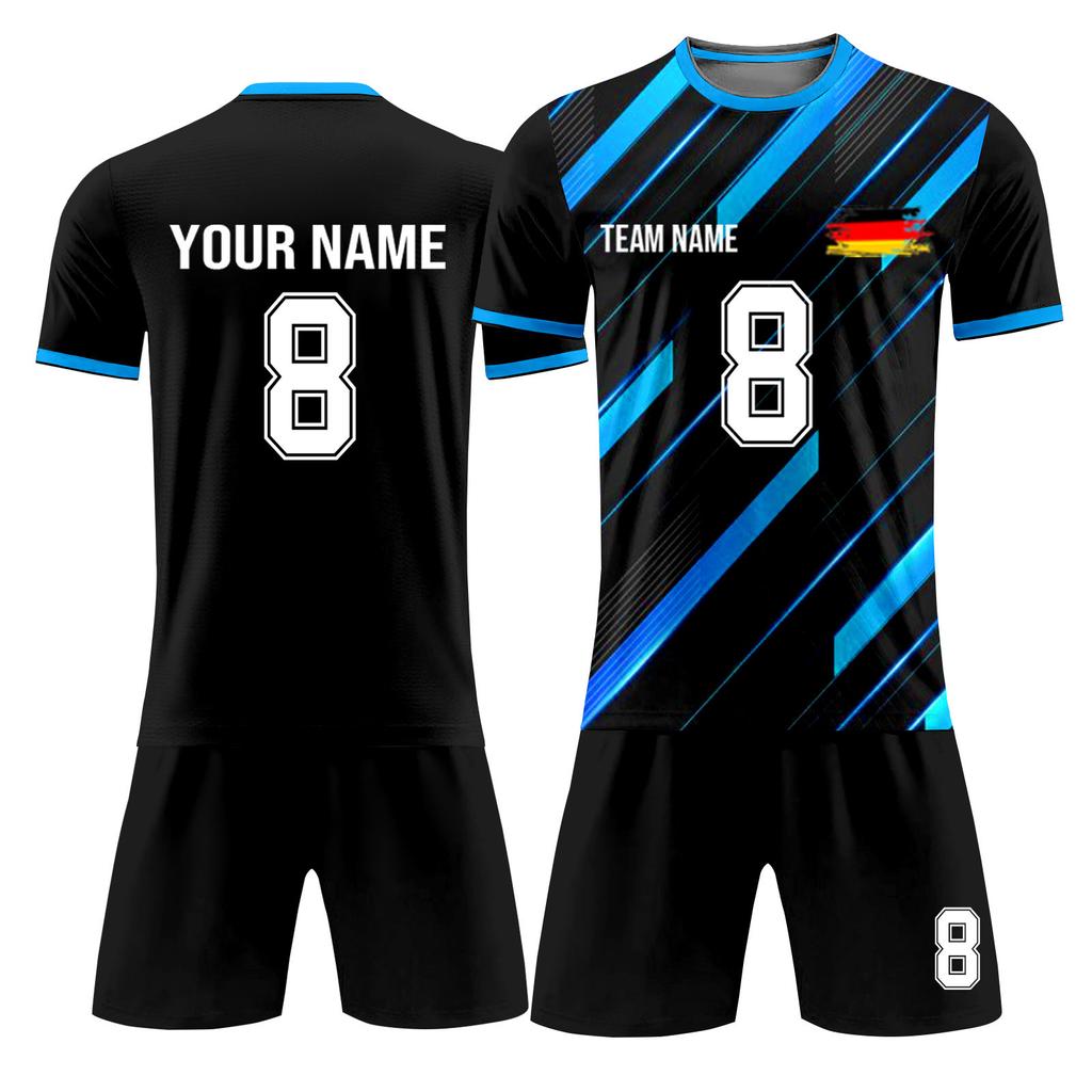 Ensemble personnalisé de deux pièces de football pour adultes et enfants