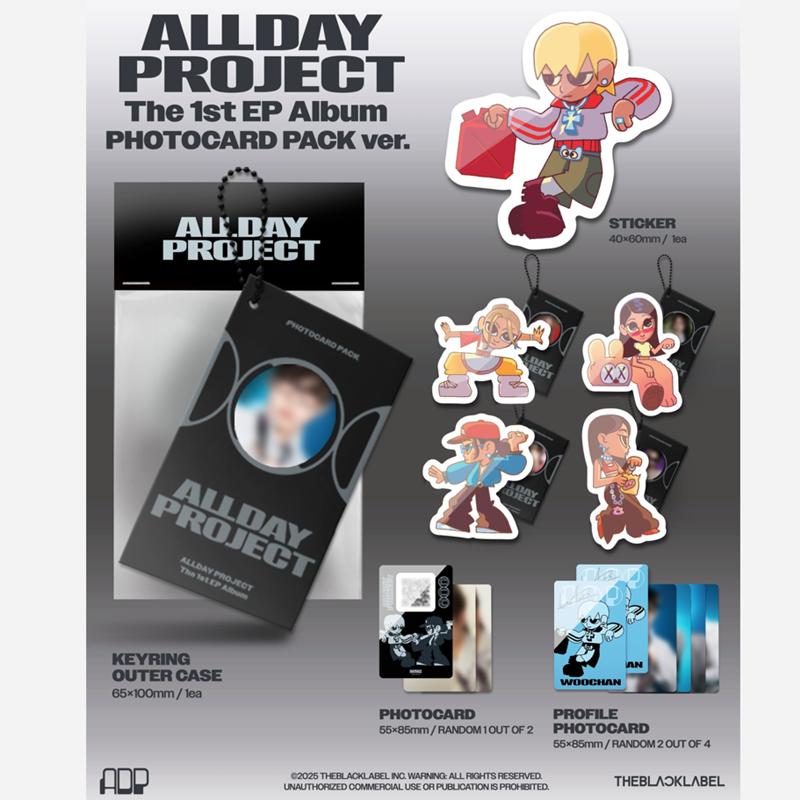 [Vorbestellung] ALLDAY PROJECT - Das 1. EP-Album [Allday Project] Fotokarten-Pack Version(Online-Vorteil)
