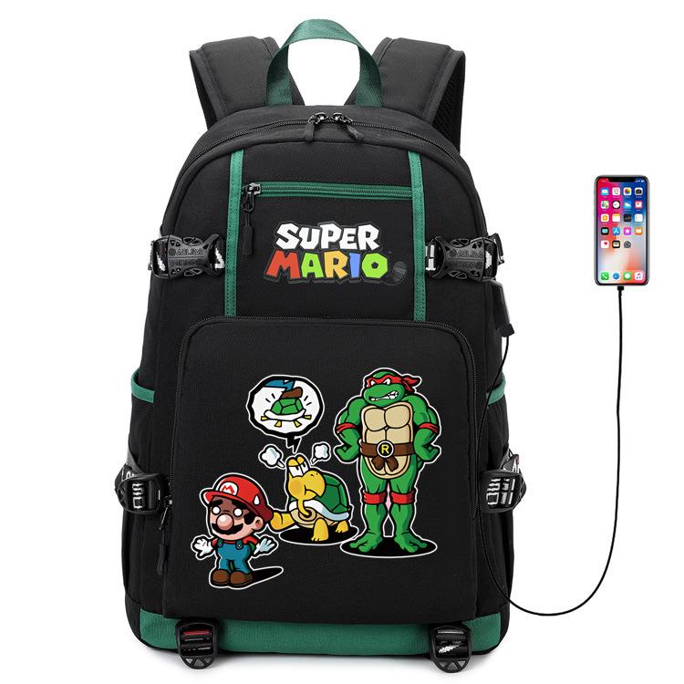 Rucsac Imprimat Super Mario Bros Ghiozdan Școlar pentru Copii Capacitate Mare Impermeabil Geantă de Călătorie pentru Computer