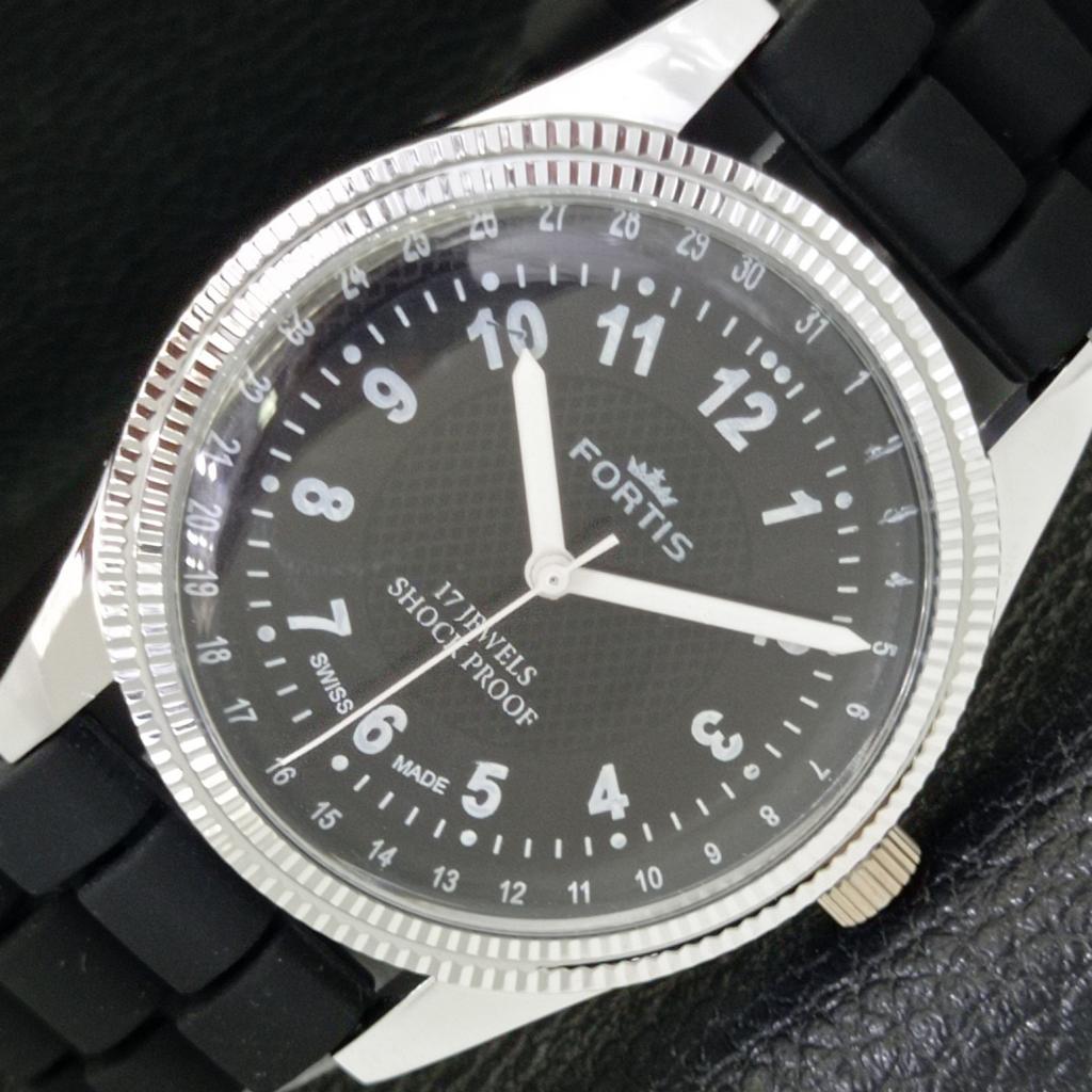 

ВОССТАНОВЛЕННЫЕ ШВЕЙЦАРСКИЕ МУЖСКИЕ ЧАСЫ С РУЧНЫМ ЗАВОДОМ, ЧЕРНЫЙ ЦИФЕРБЛАТ a431711-2 R108-a431711