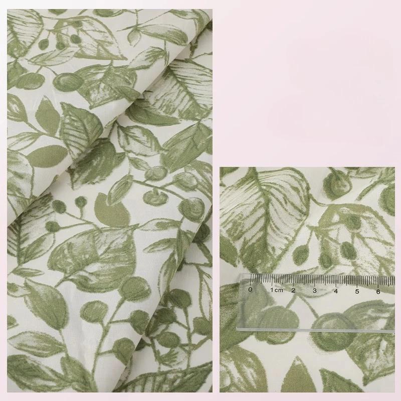 Wide 145cm Pastoral Flower Summer Poplin Cotton Fabric for DIY Children's Clothing Cloth Making Bedding Quilt Decoration Home