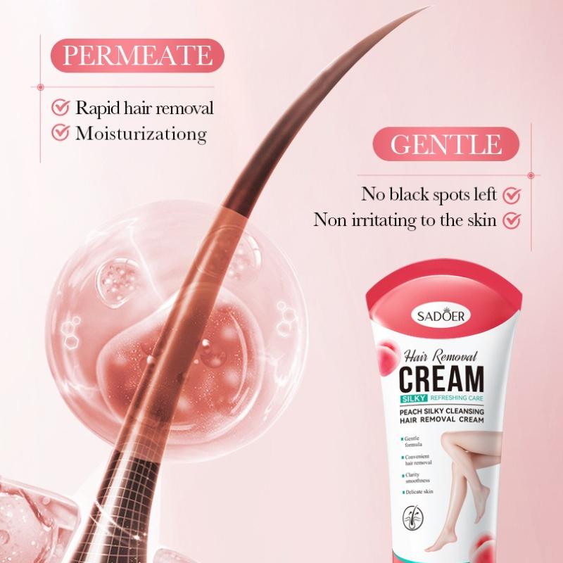 Pfirsich Haarentfernungscreme 75g seidig und sauber Achselhaarentfernung Hautpflegeprodukte