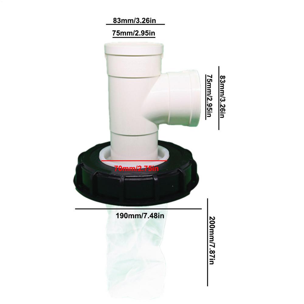IBC Ton Barrel Cover Cap With Filter Outdoor IBC Ton Barrel Cover Durable Plastic Cover With Vent Hole Ton Barrel Accessories