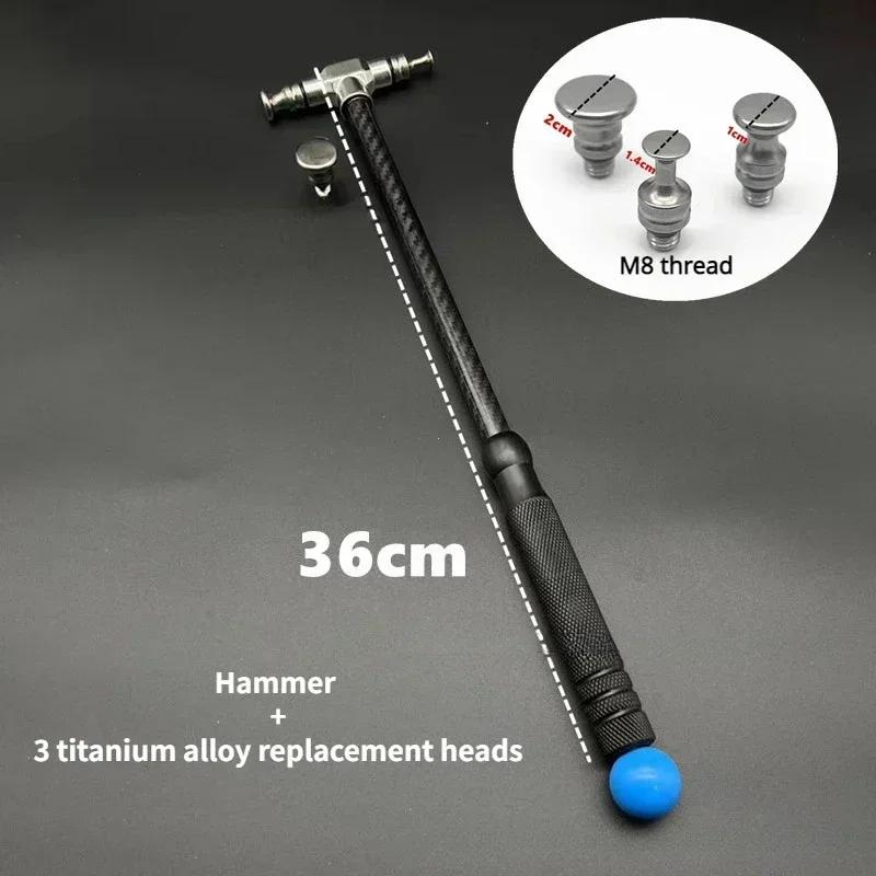 Auto Dellen Reparatur Hammer Karosserie Reparatur Perkussions Richt Hammer Austauschbares Spurloses Reparaturwerkzeug Kohlefaser und Edelstahl