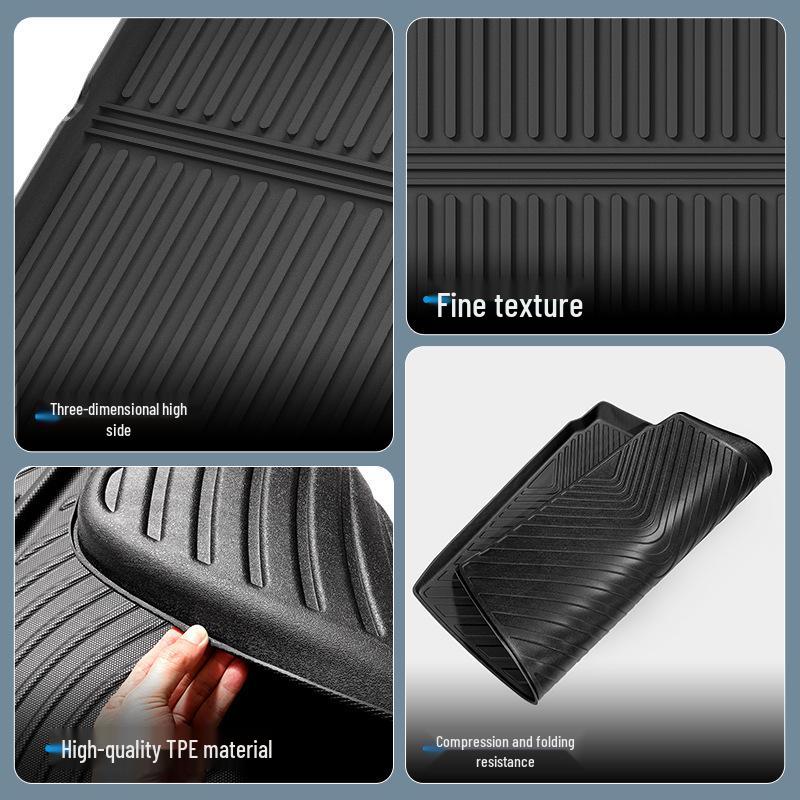 Eco-friendly TPE Trunk Mat for 25 Baojun Xiangjing Cars - Anti-dirty Tail Box Mat